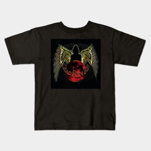 Chad Rev Art Spring 2024 Blood Moon Kids T-Shirt by Chad Rev Art